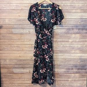 Nordstrom Rack Blackberry Floral Wrap Dress